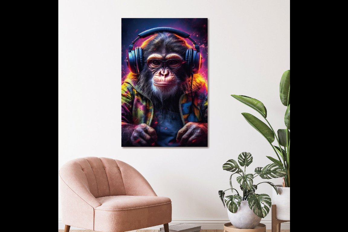 DJ Monkey Wall Art