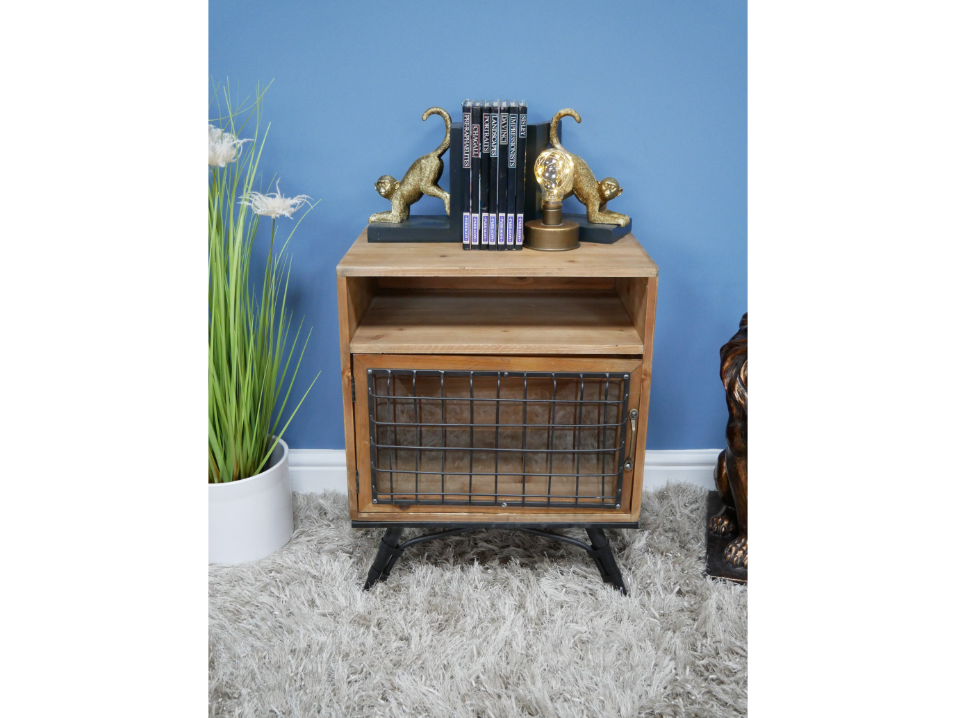 Industrial Bedside Cabinet