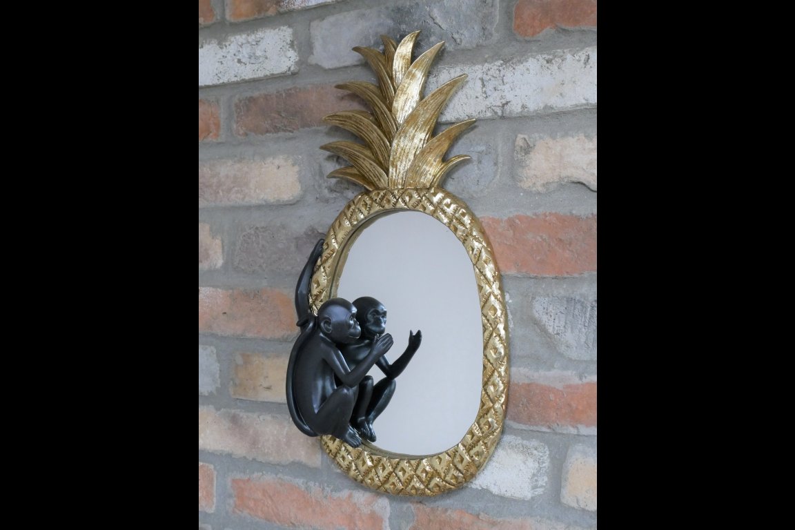 Pineapple Monkey Mirror