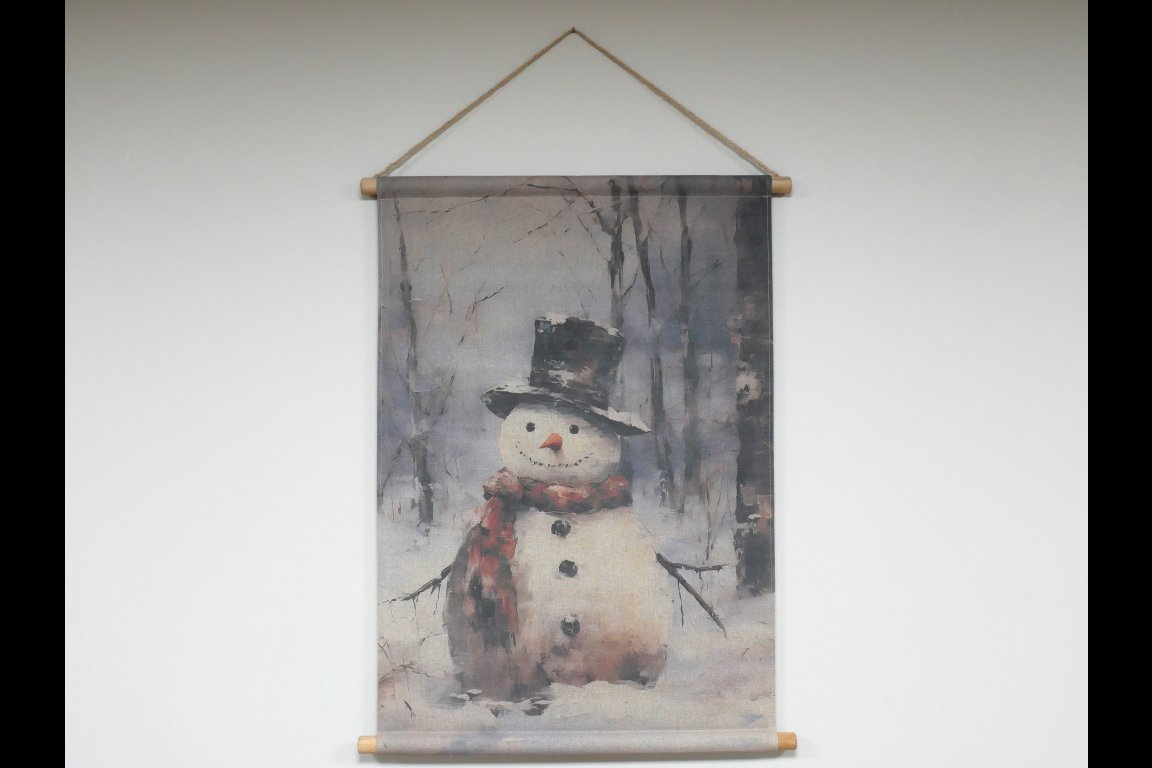 Canvas Wall Art - Snowman