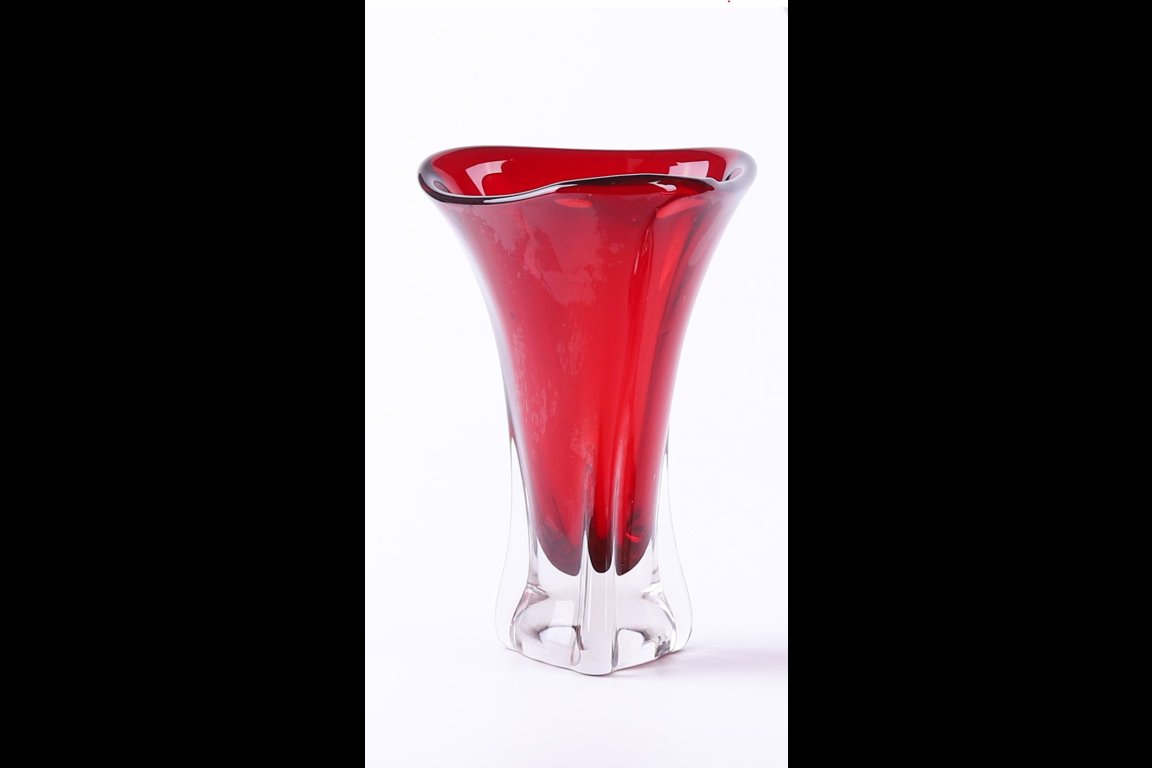 Red Glass Vase