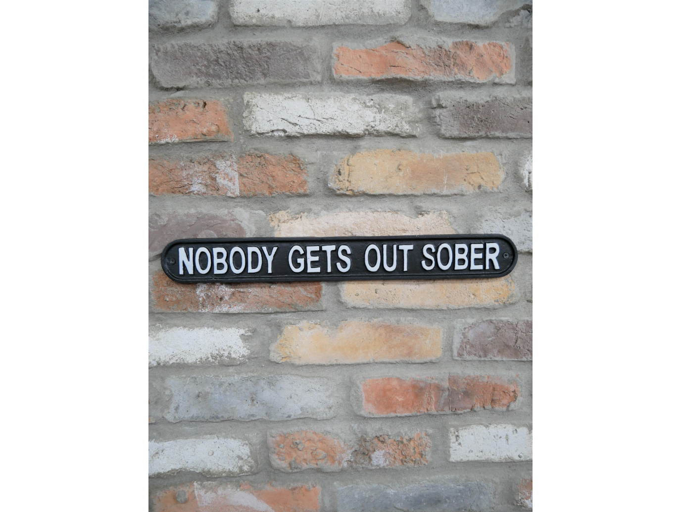 Sign - Nobody Gets Out Sober