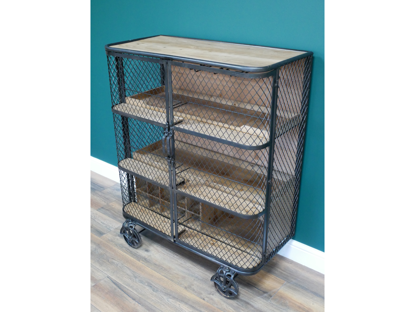 Industrial Bar Cabinet