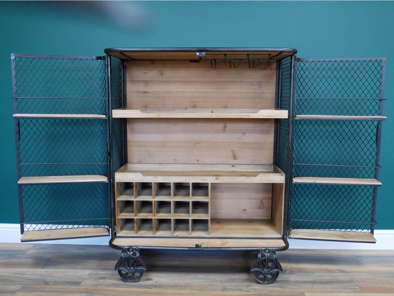 Industrial Bar Cabinet