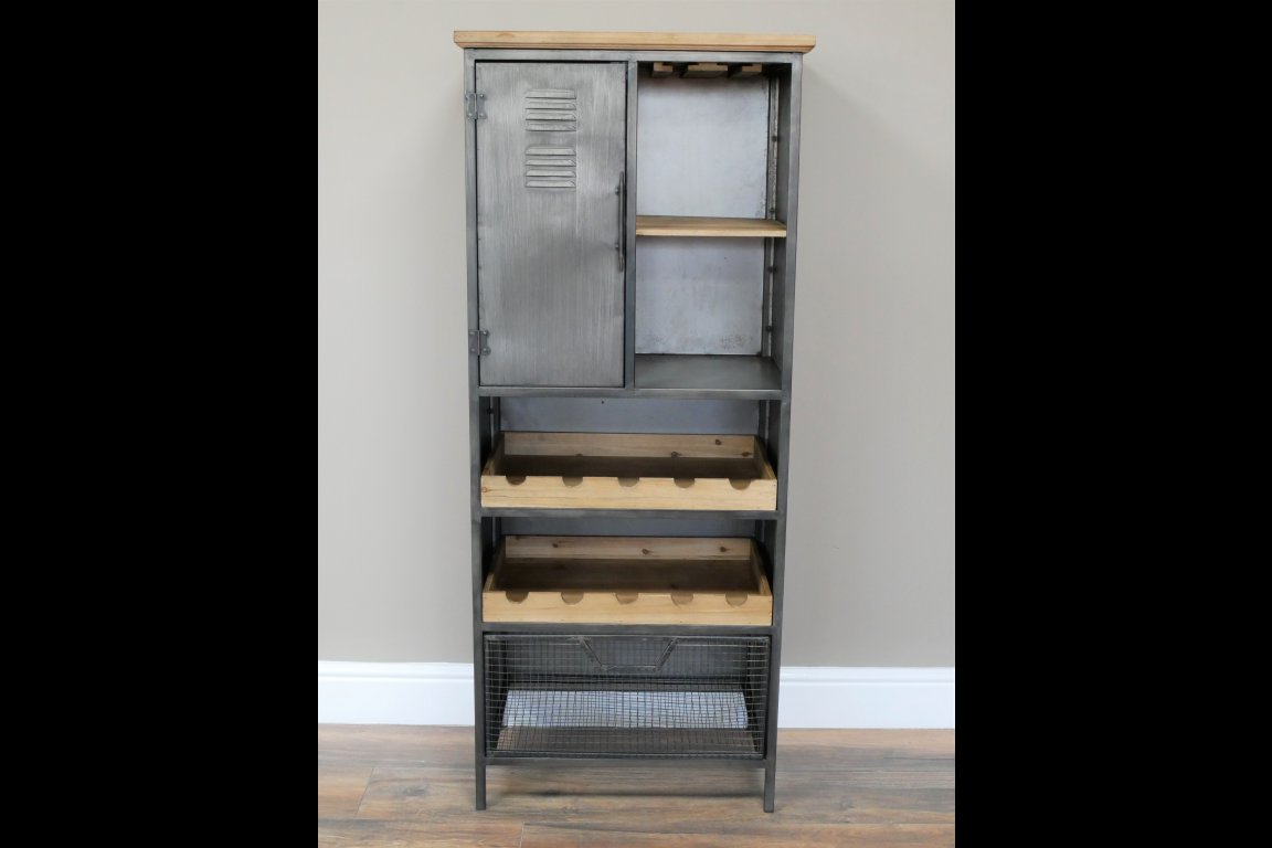 Industrial Wine Cabinet