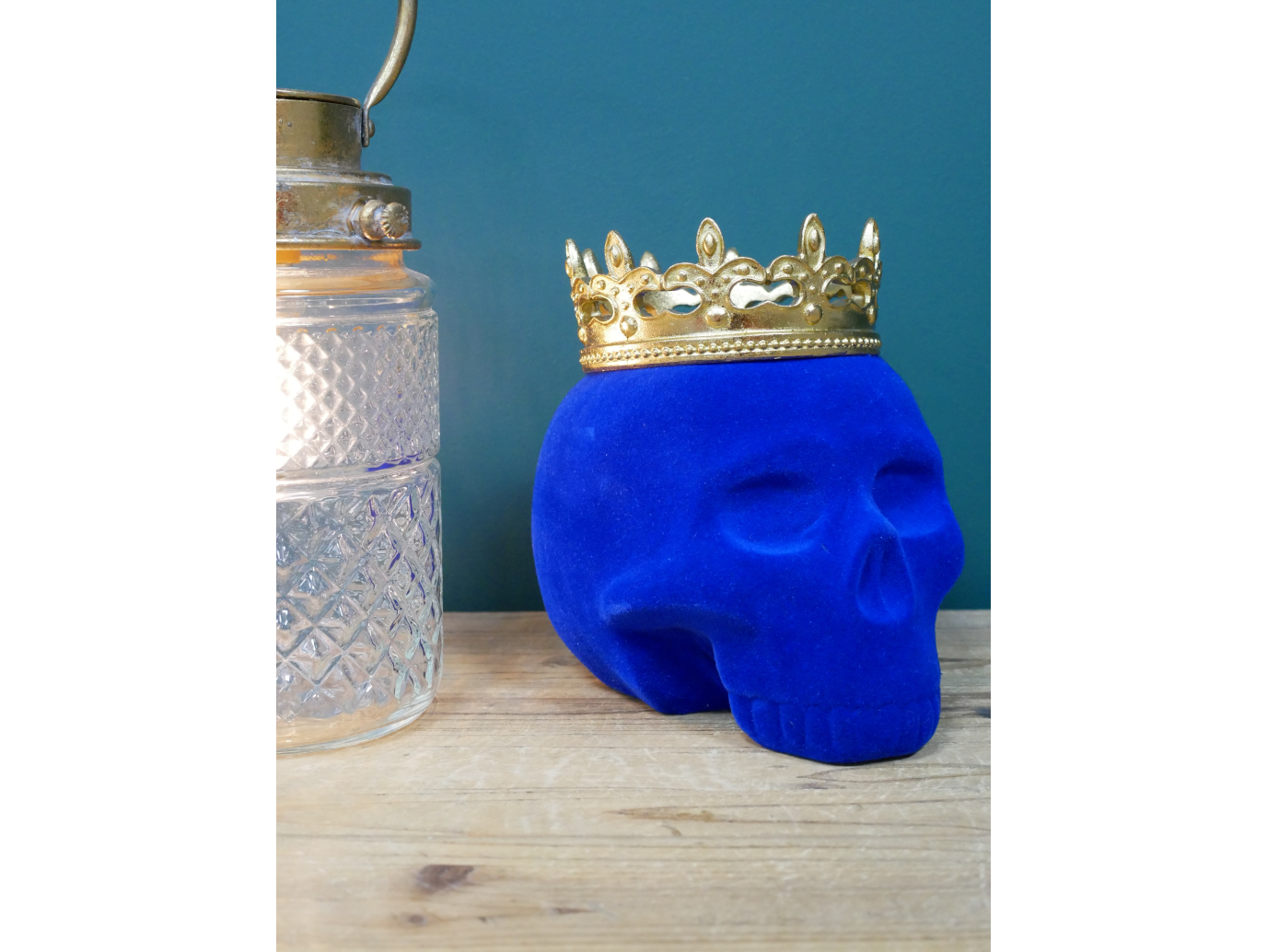 Blue Skull With Crown