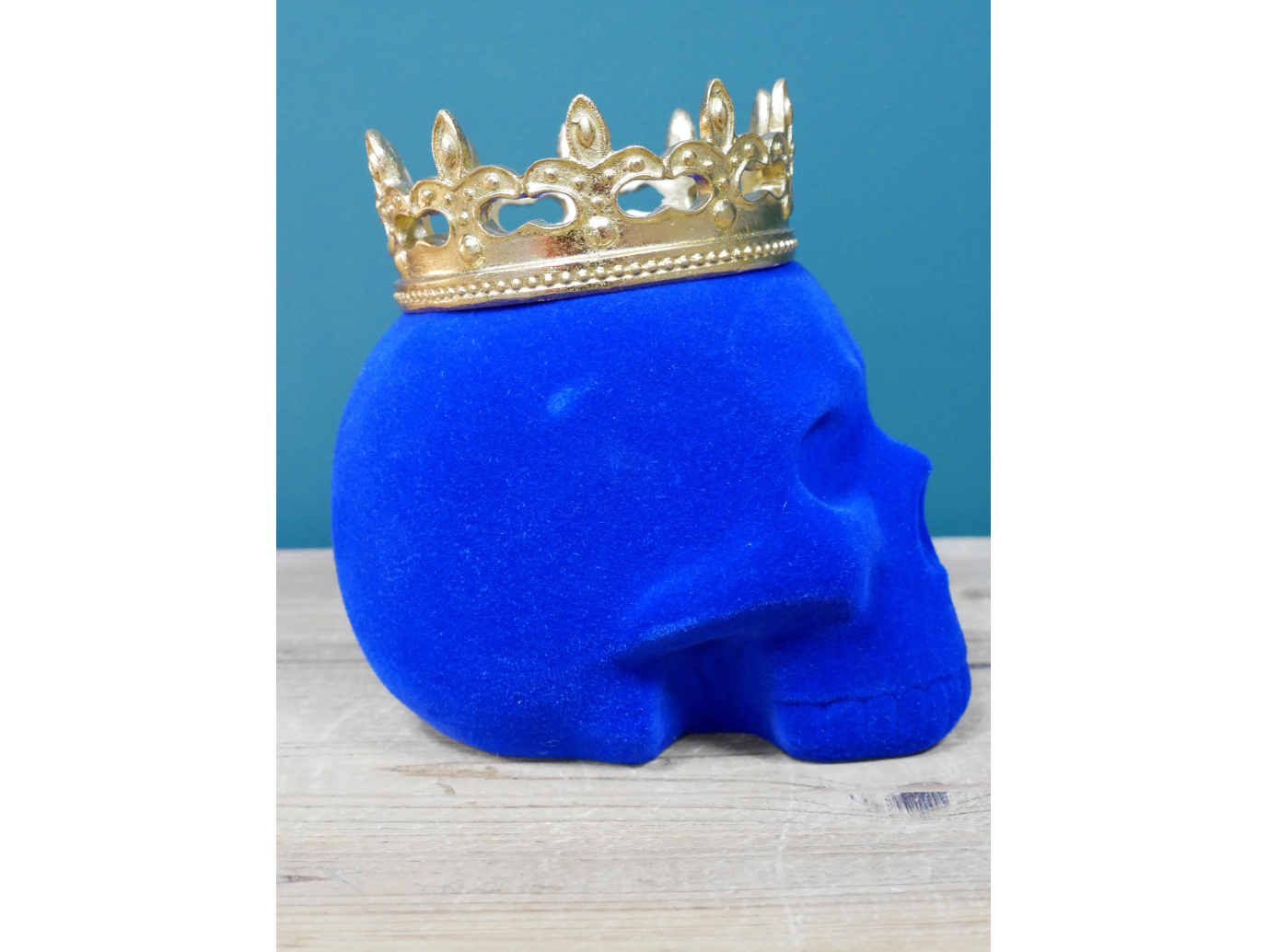 Blue Skull With Crown