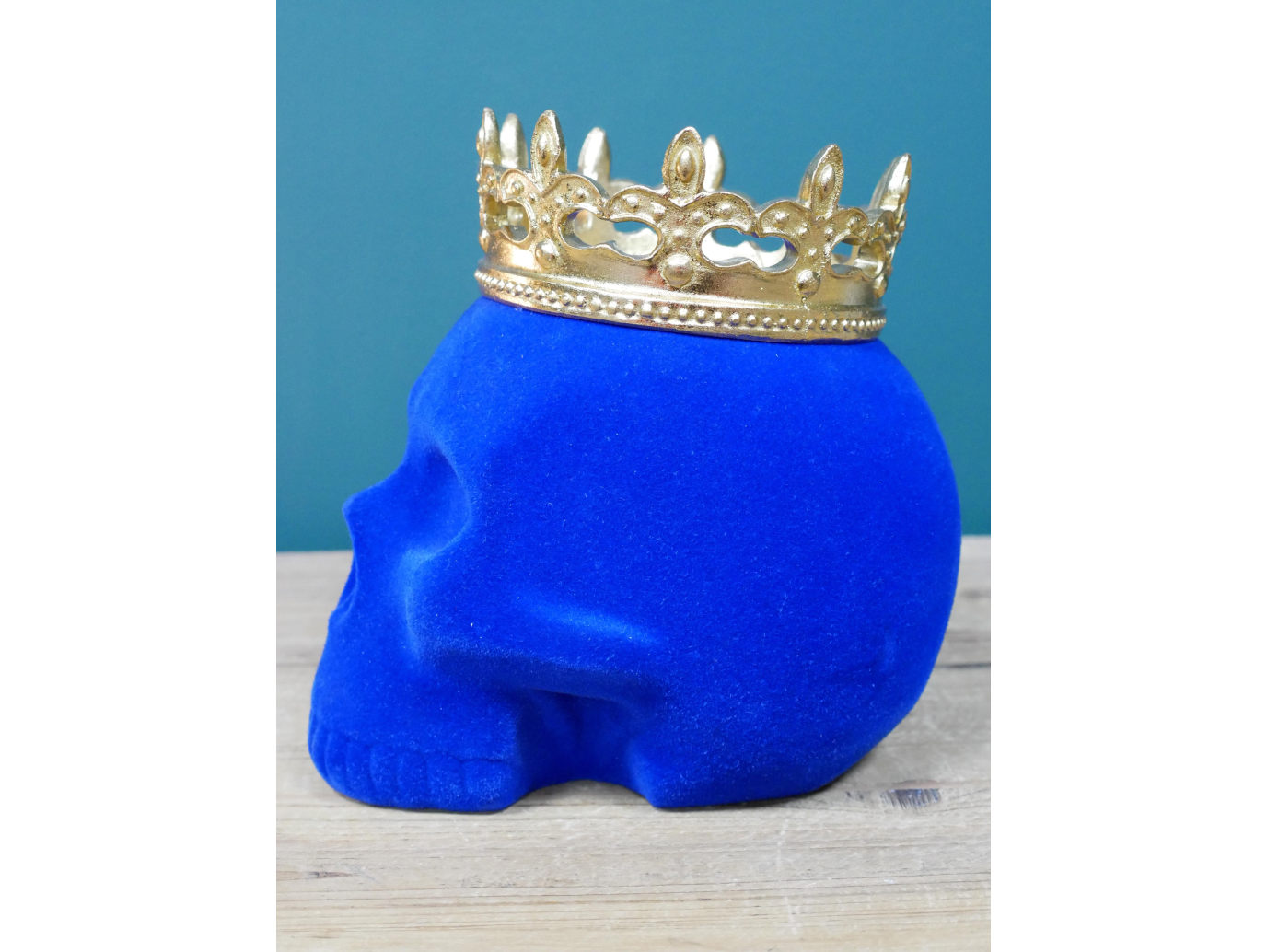 Blue Skull With Crown