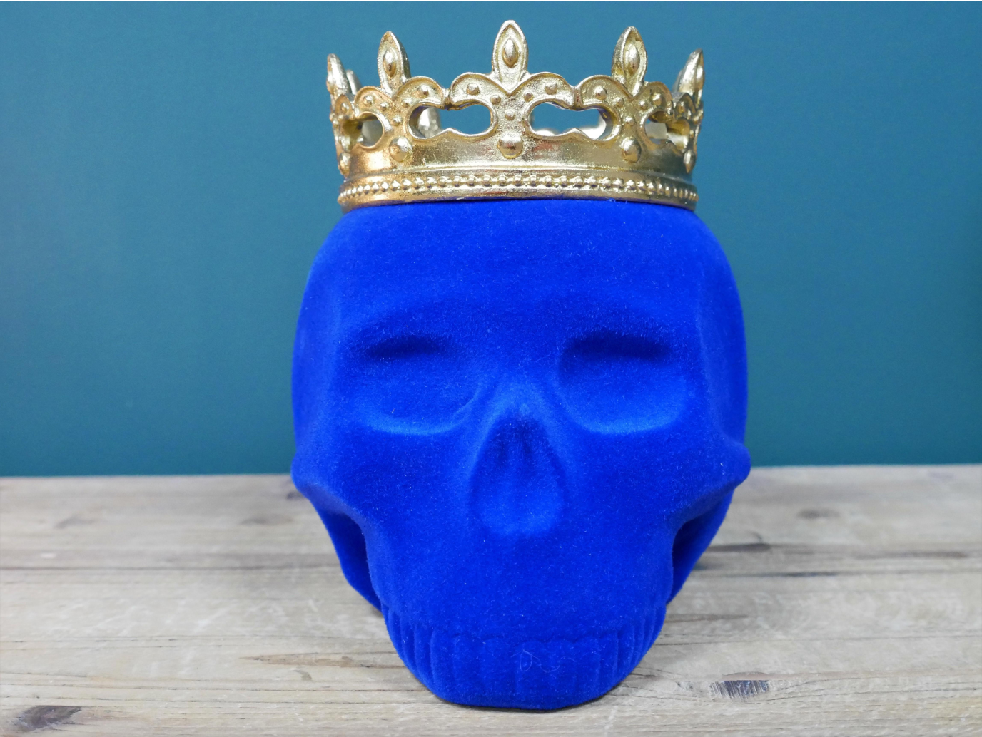 Blue Skull With Crown