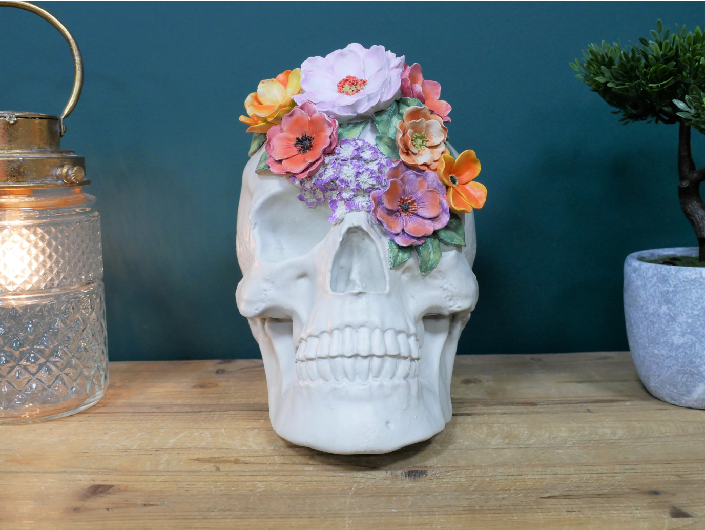 Skull With Flowers
