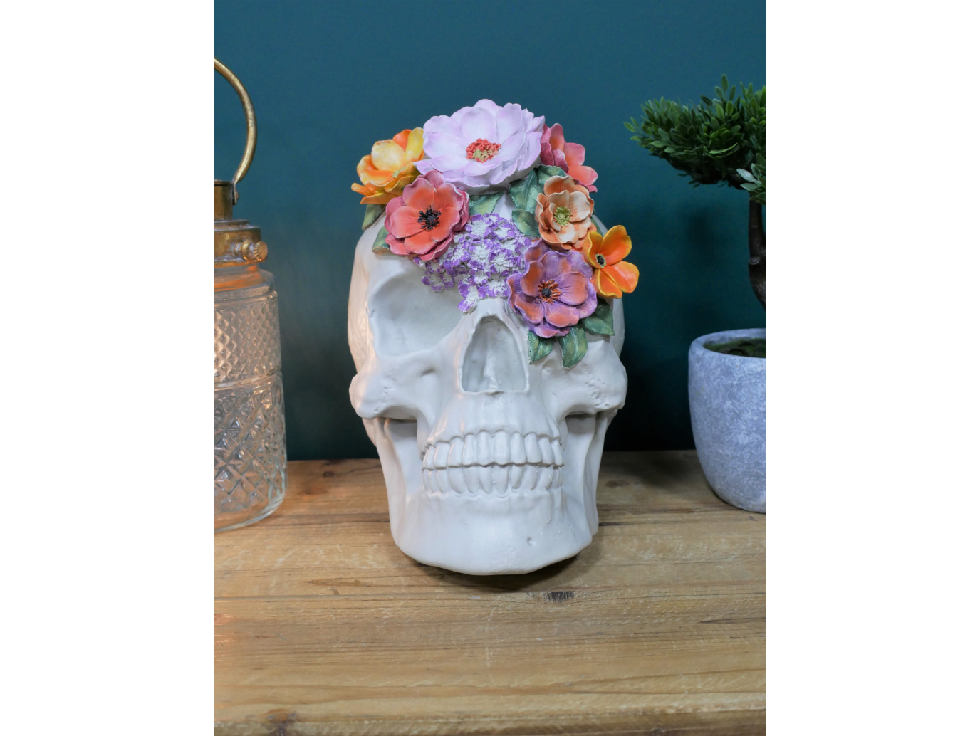Skull With Flowers