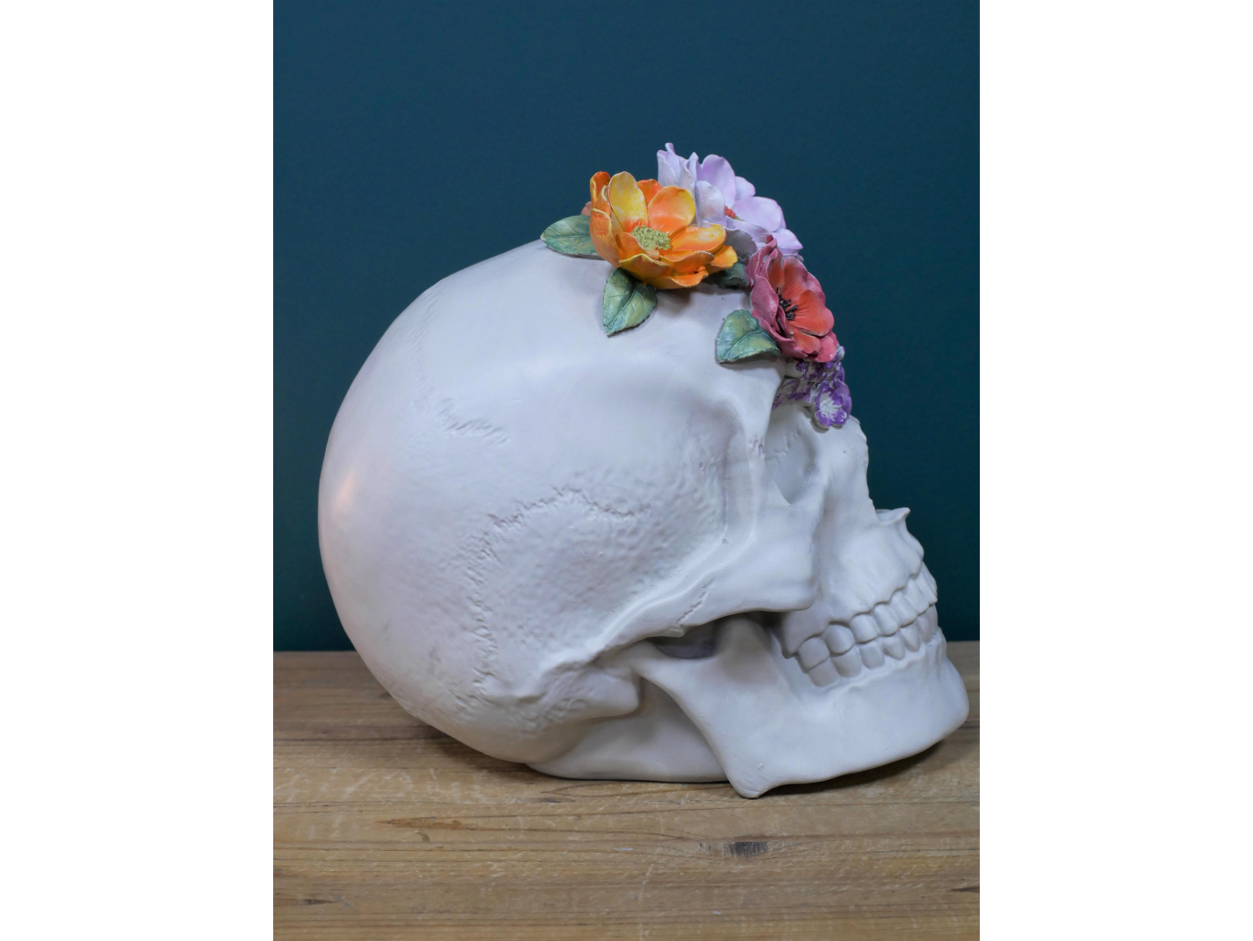 Skull With Flowers