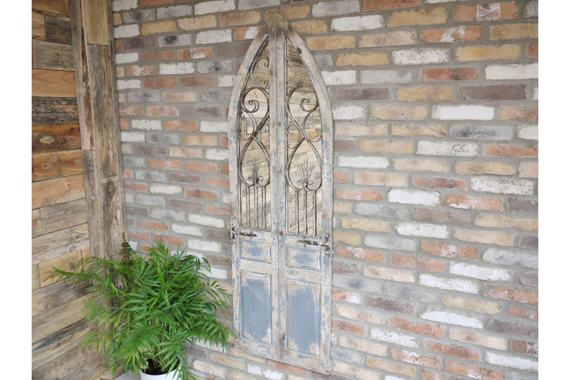 Large Rustic Door Mirror