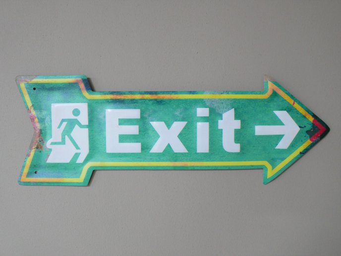 Sign (Exit)