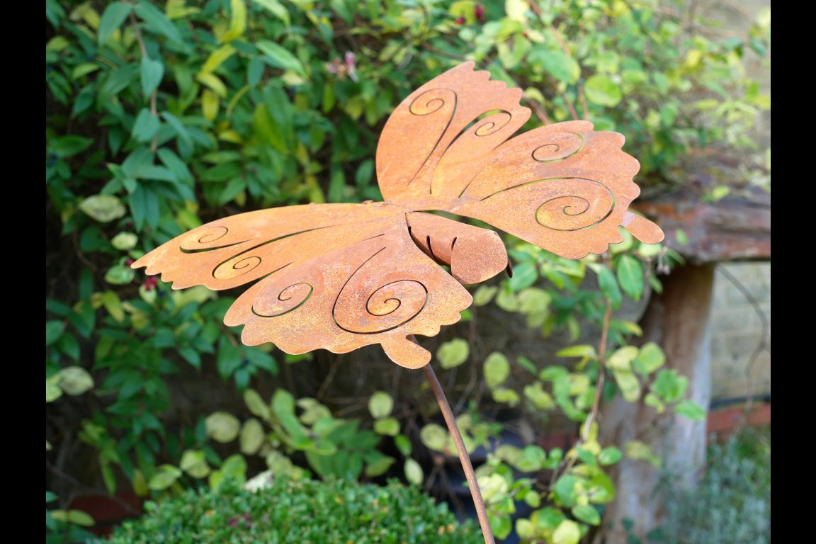 Rusty Butterfly Stake