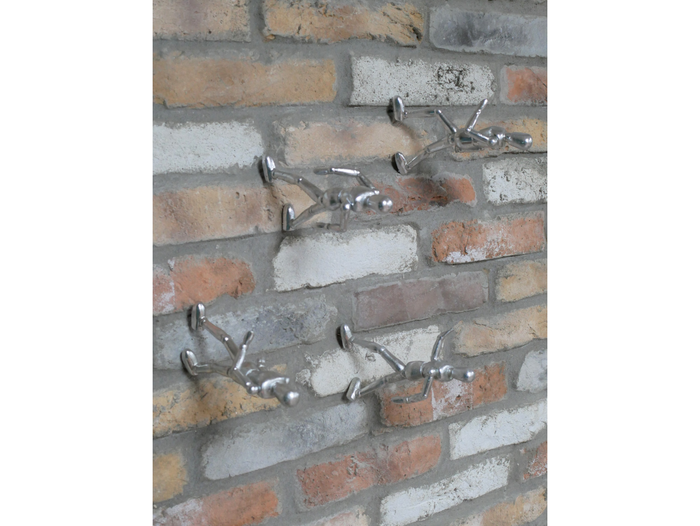 Set Of 4 Walking Up The Wall Men