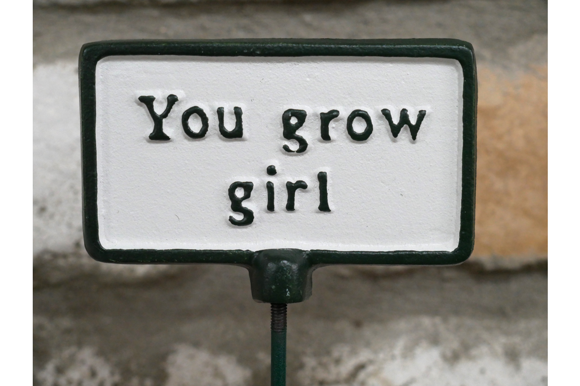 Plant Sign - You Grow Girl