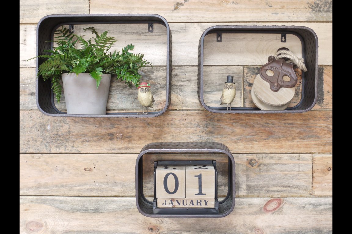 Set of 3 Wall Shelves