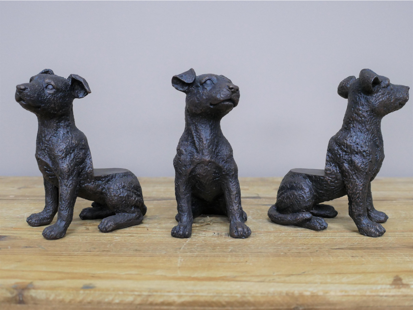 Set Of 3 Dog Pot Stands