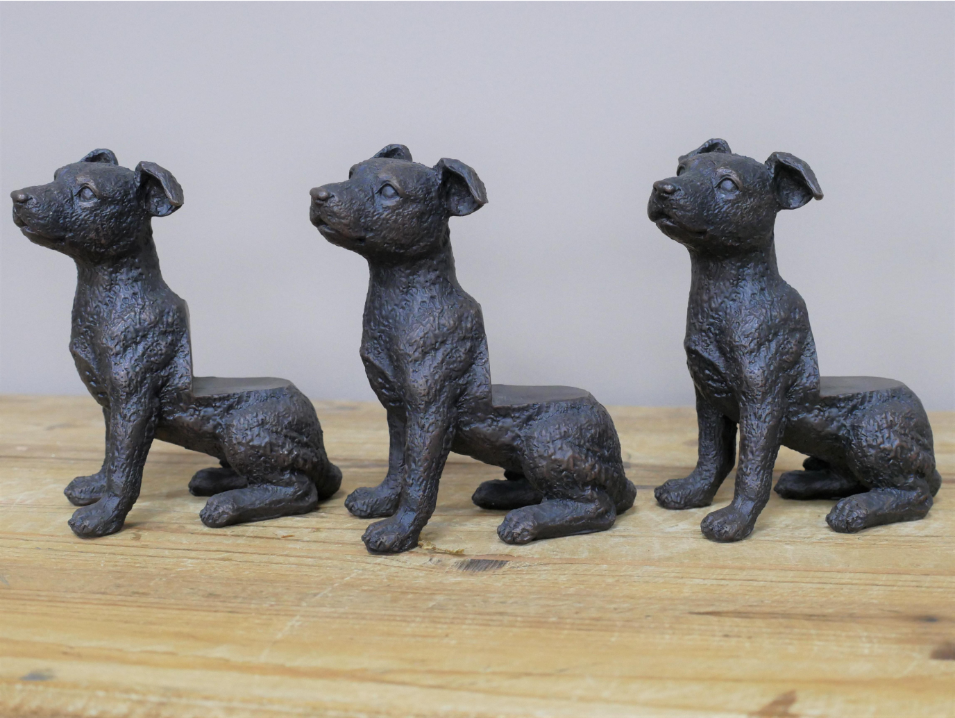 Set Of 3 Dog Pot Stands