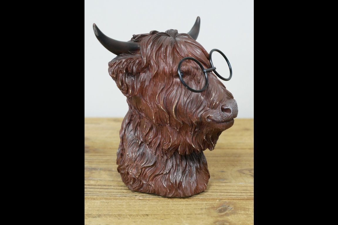 Cow Head With Glasses