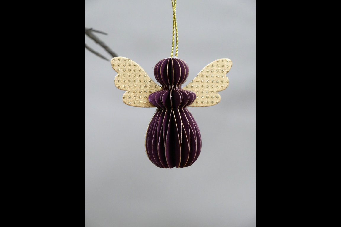 Set Of 6 Angels - Purple