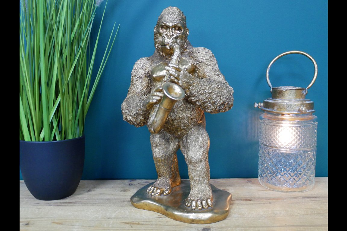Gorilla Playing Sax