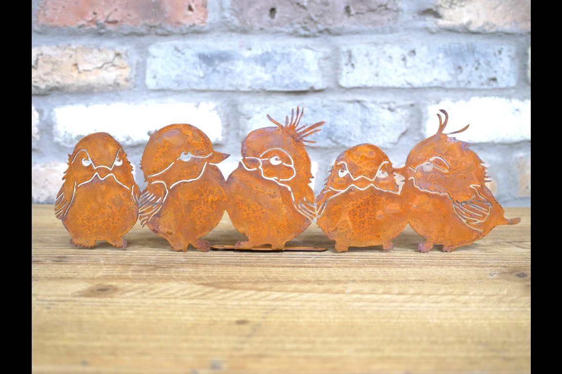 5 Birds Fence Topper