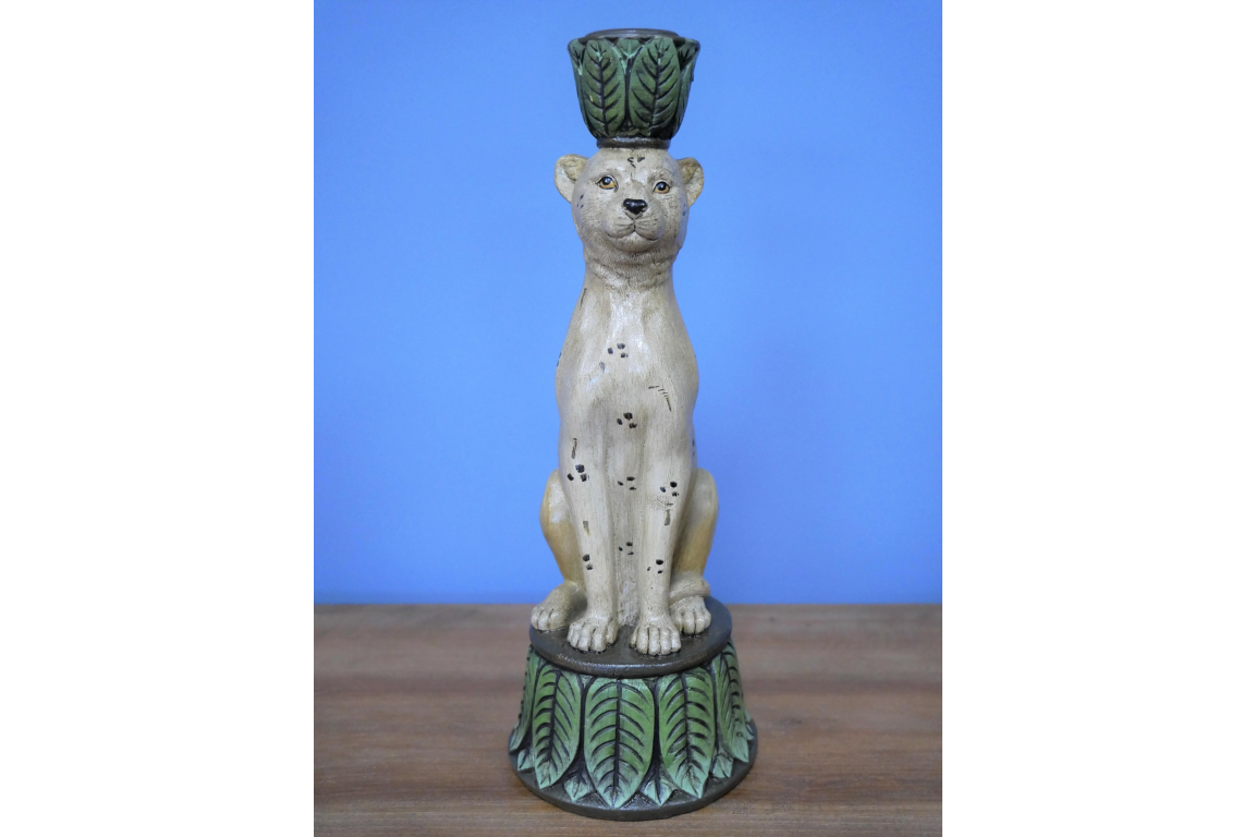 Leopard Candle Holder