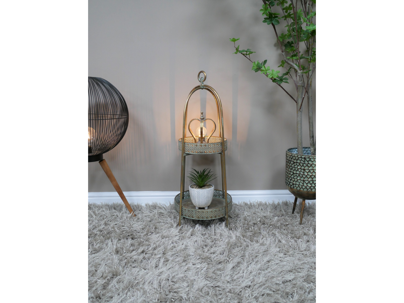 Moroccan Style 2 Tier Shelves