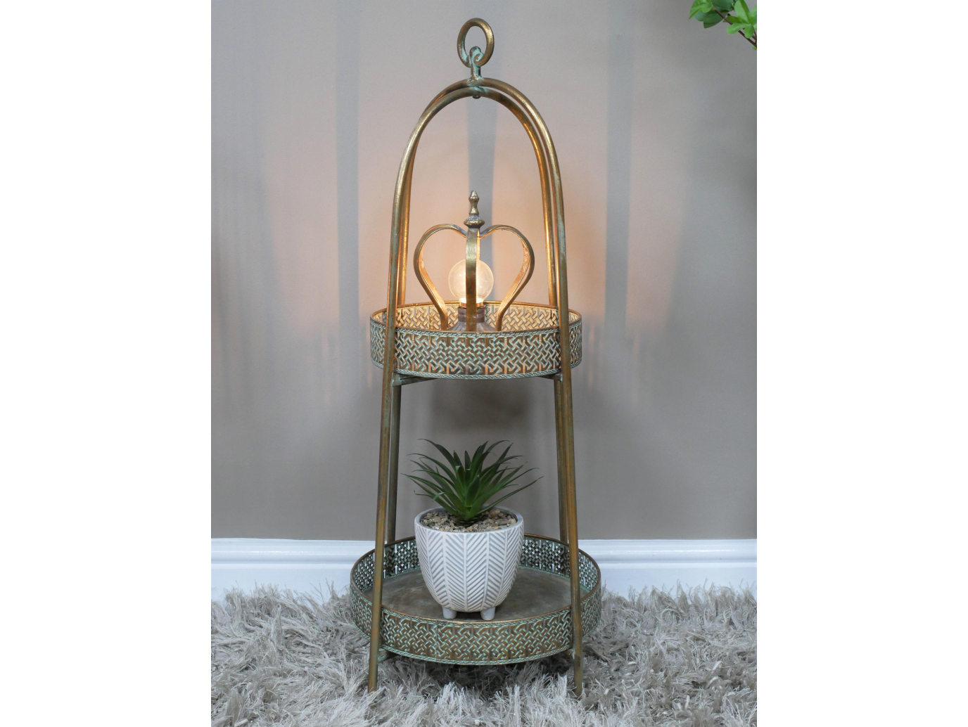 Moroccan Style 2 Tier Shelves