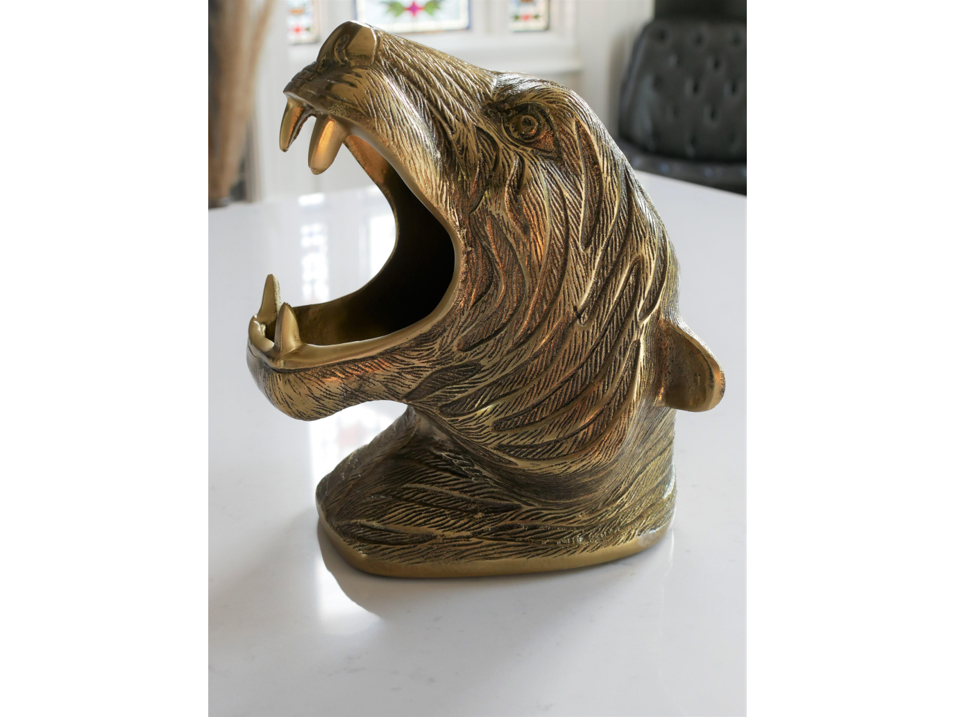 Tiger Head Bottle Holder