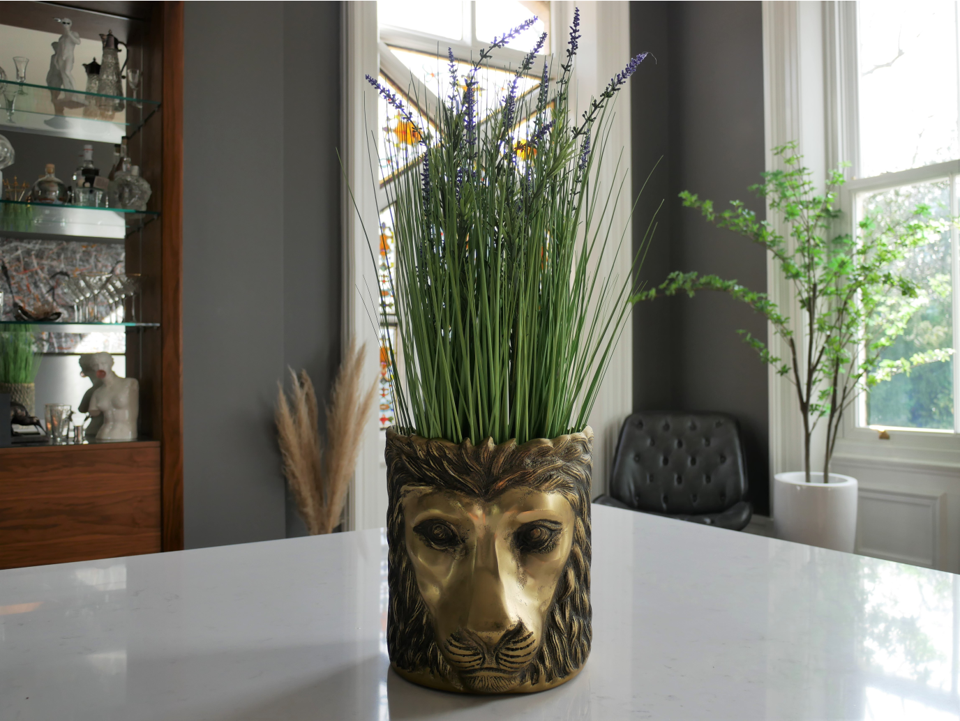 Lion Head Planter / Ice Bucket