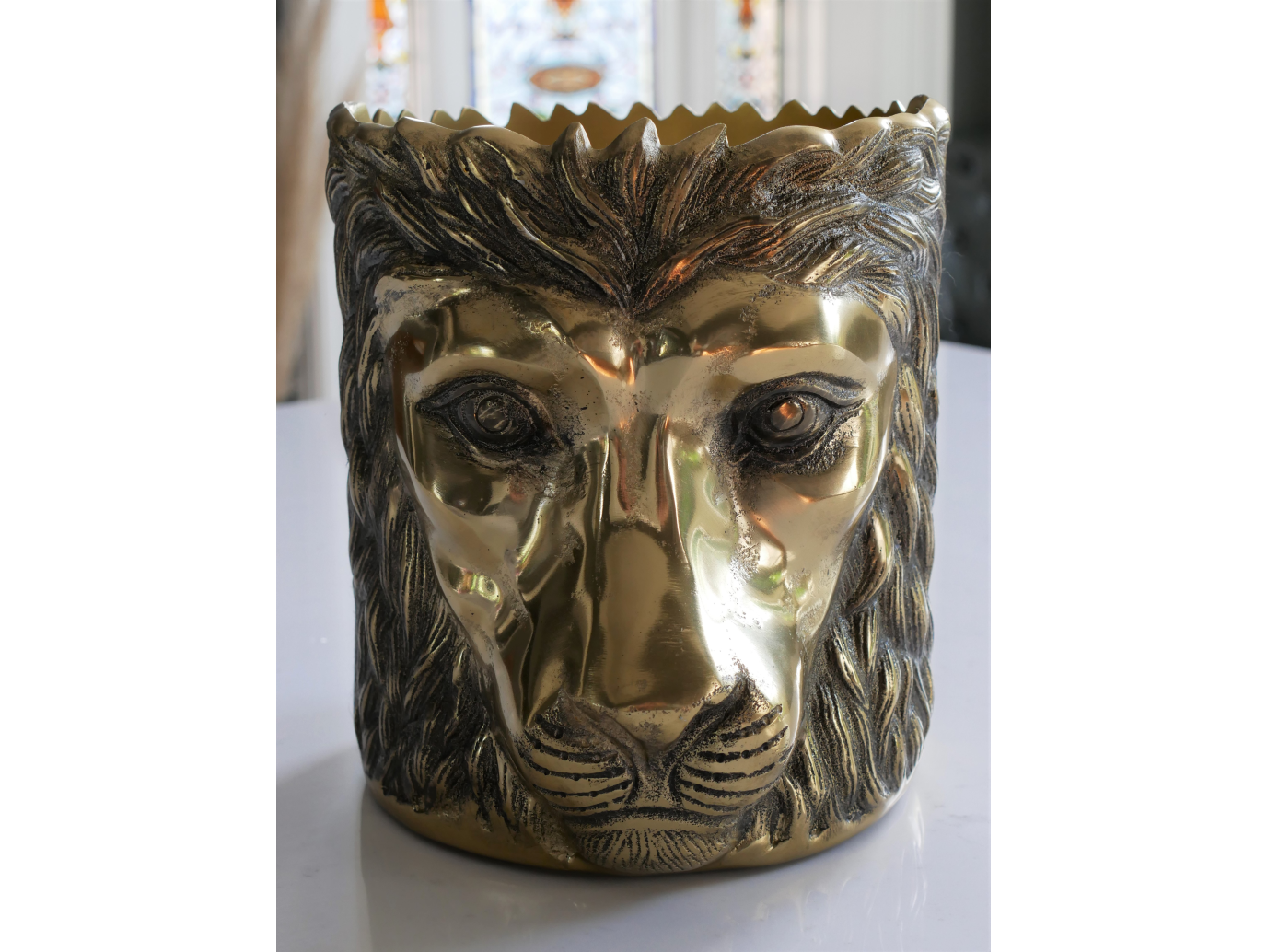 Lion Head Planter / Ice Bucket