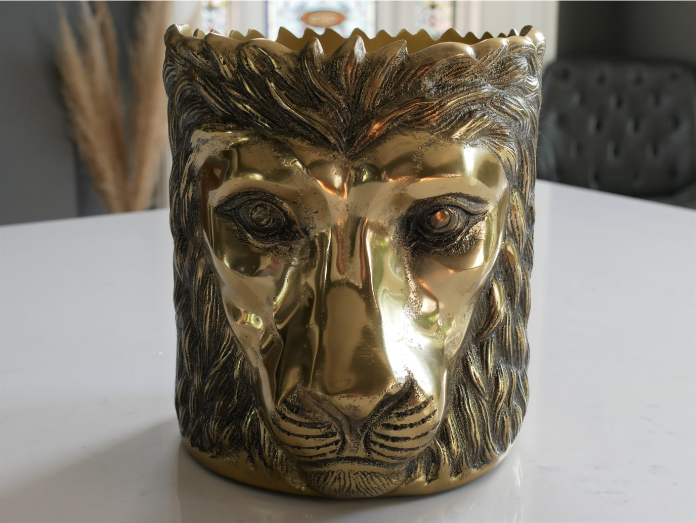 Lion Head Planter / Ice Bucket