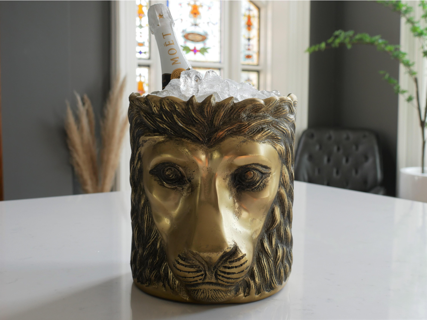 Lion Head Planter / Ice Bucket