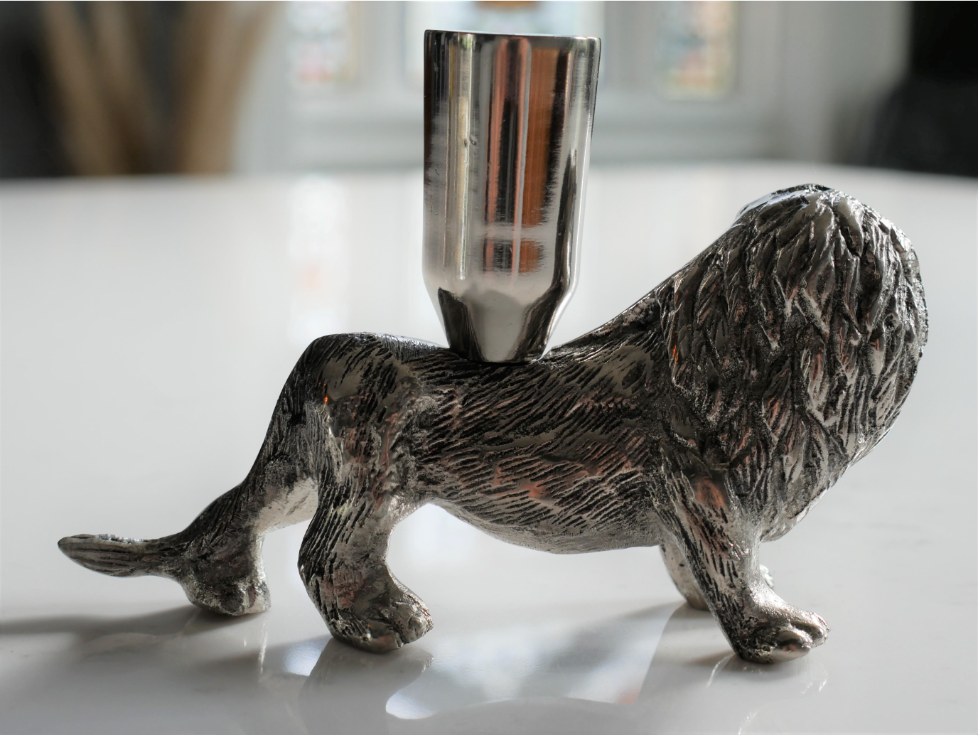 Lion Candle Holder