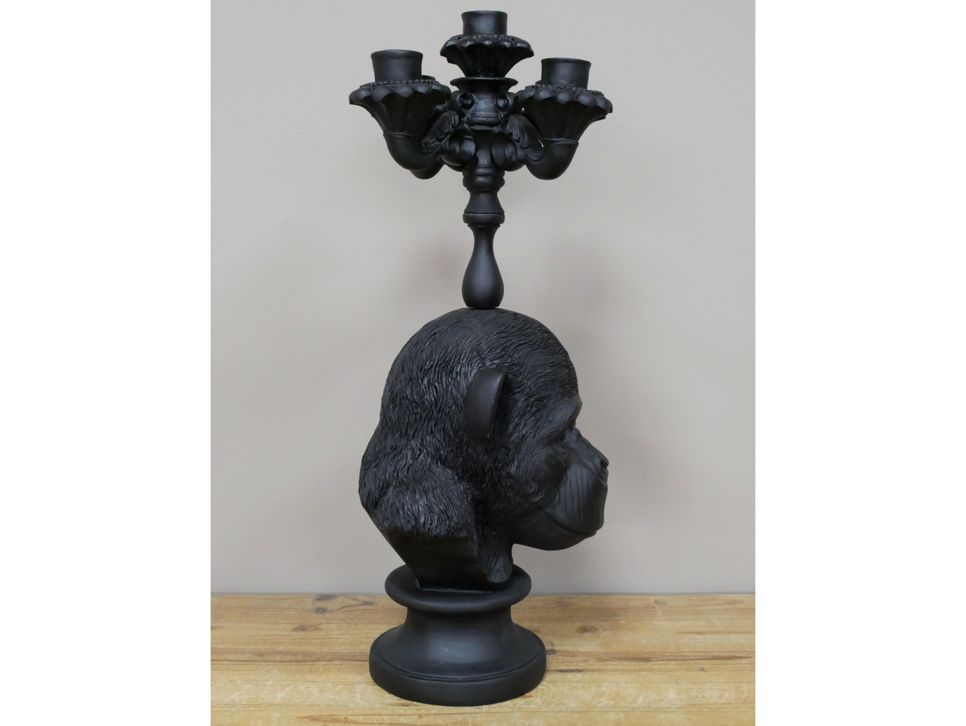 Monkey Head Candle Holder