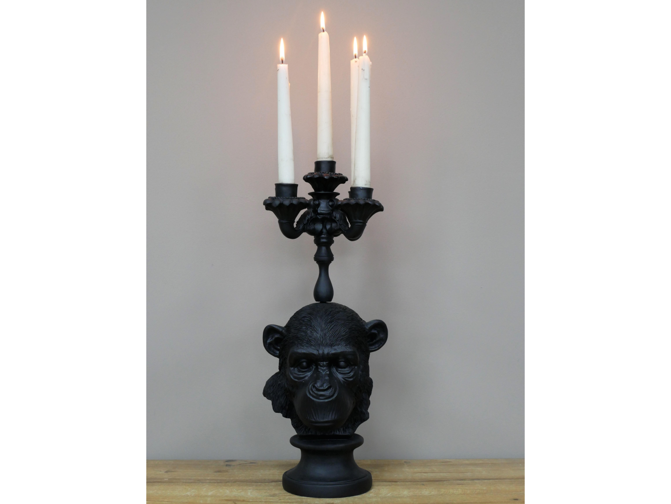 Monkey Head Candle Holder