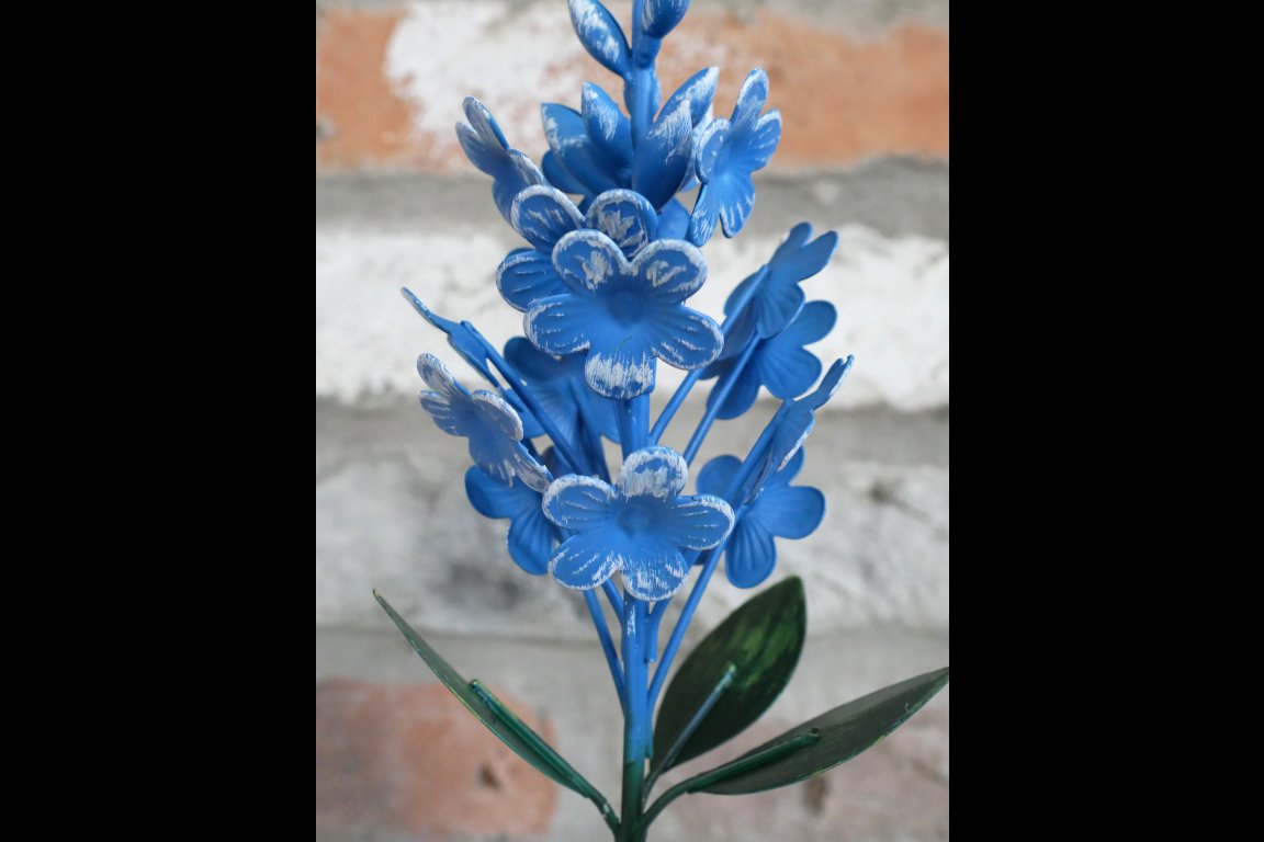 Metal Flower - Blue
