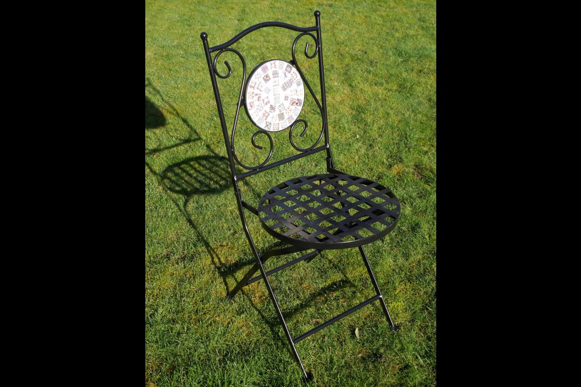 Mosaic Table & Two Chairs (T42)