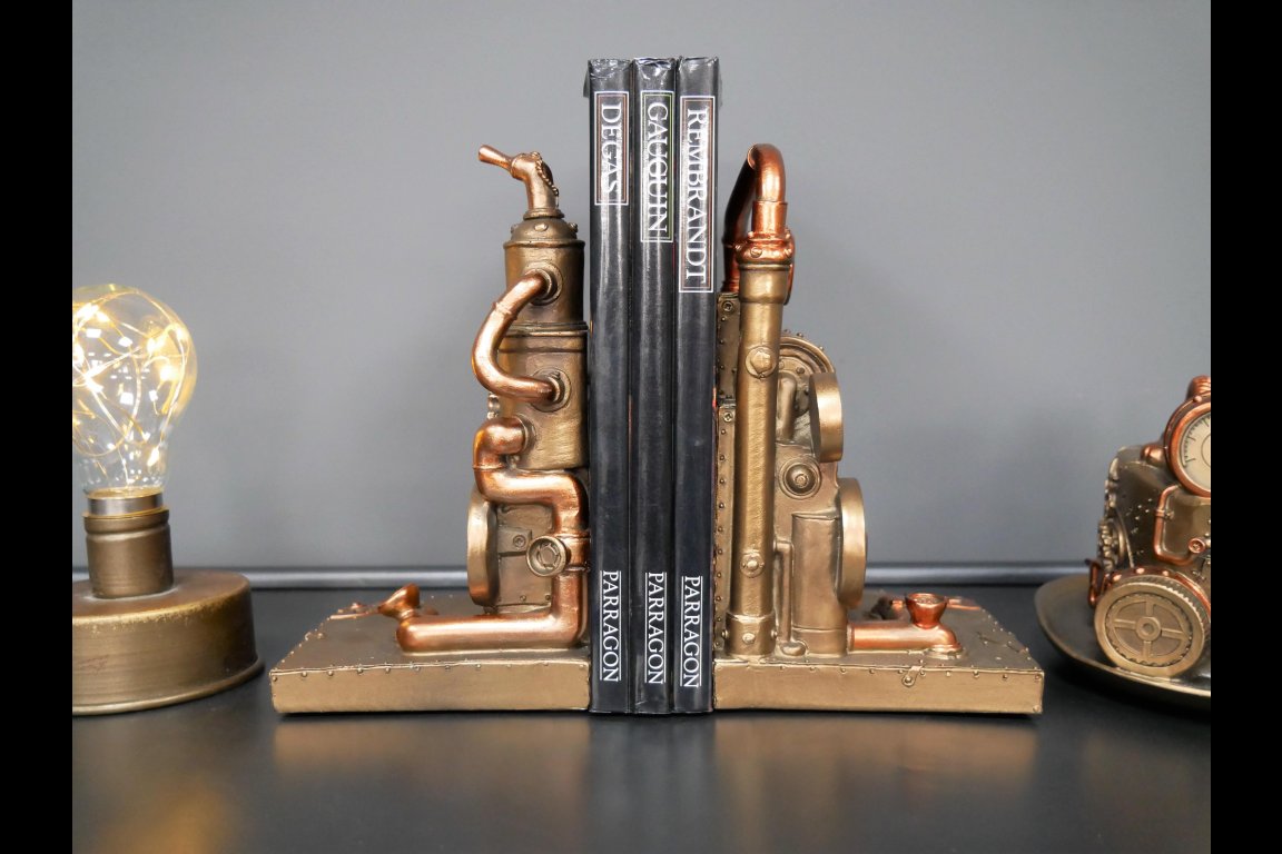 Steampunk Bookends
