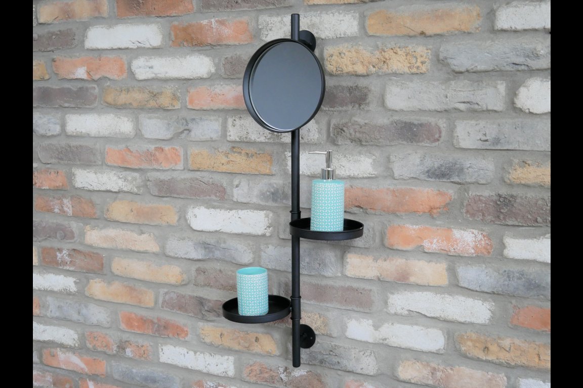 Utility Mirror And Shelves
