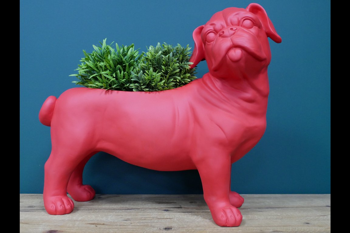Red Dog Planter