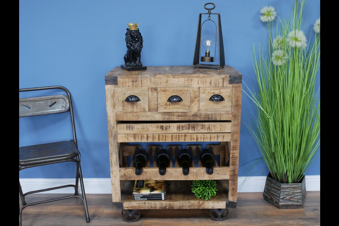 Industrial Wine Cabinet