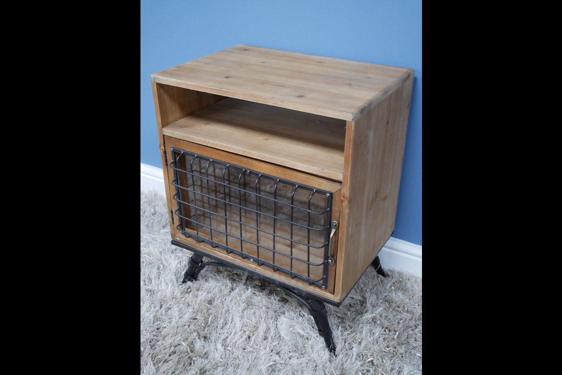 Industrial Bedside Cabinet