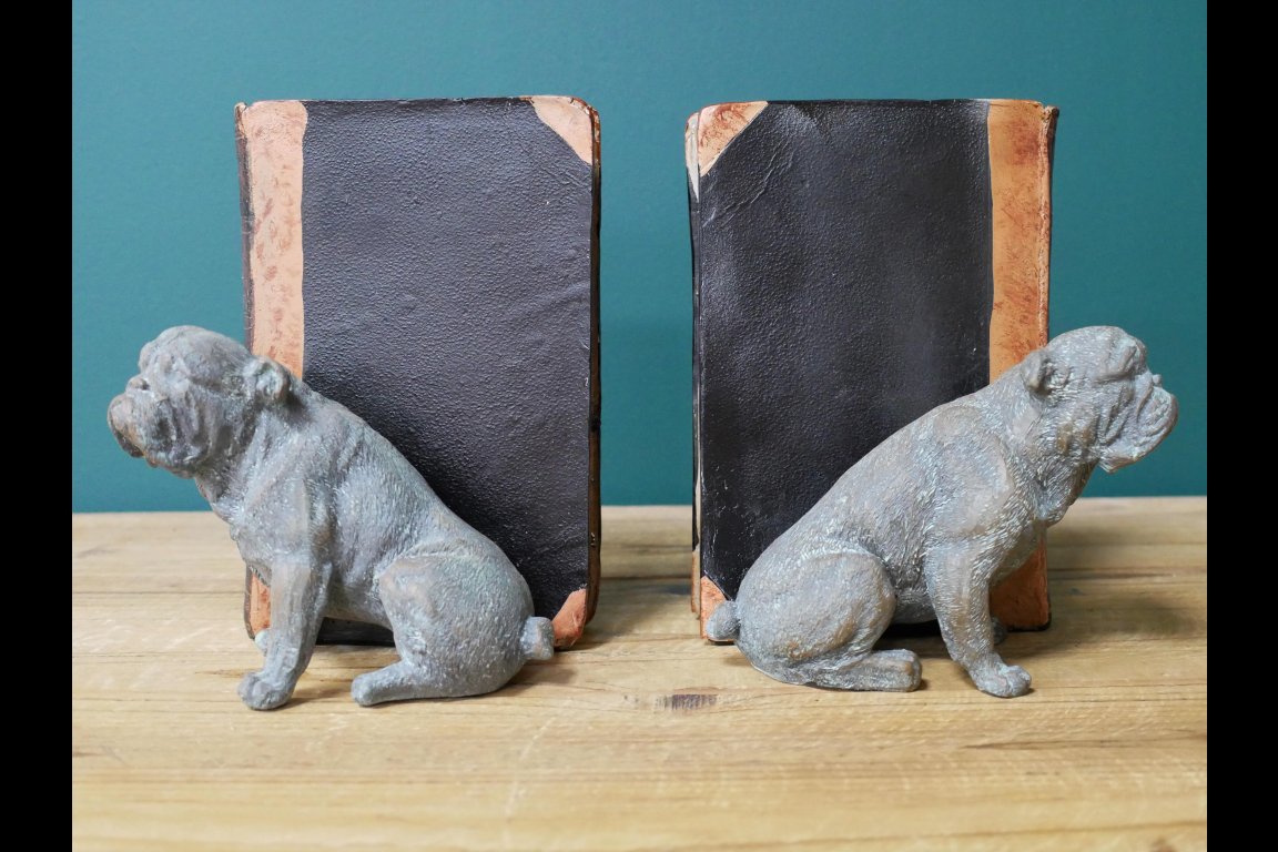 Bulldog Bookends