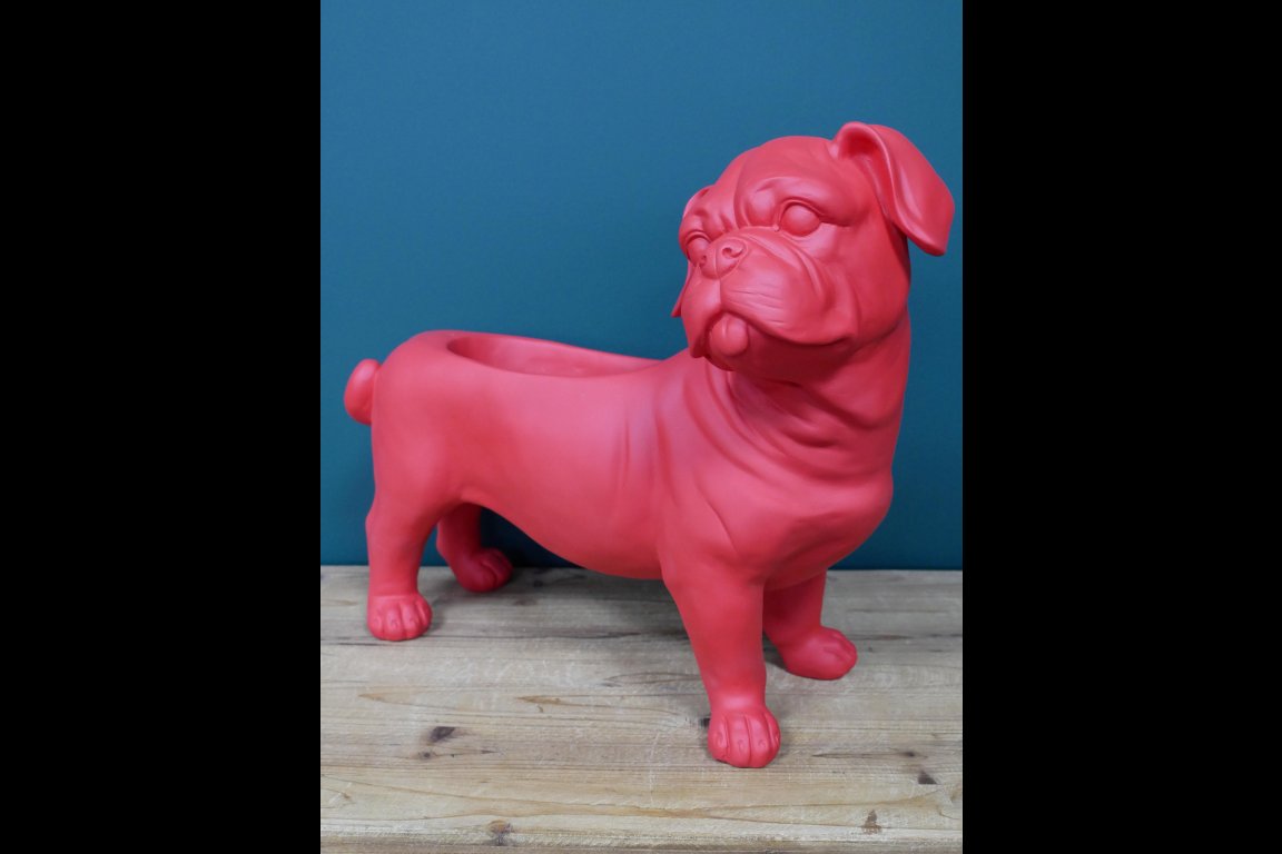 Red Dog Planter