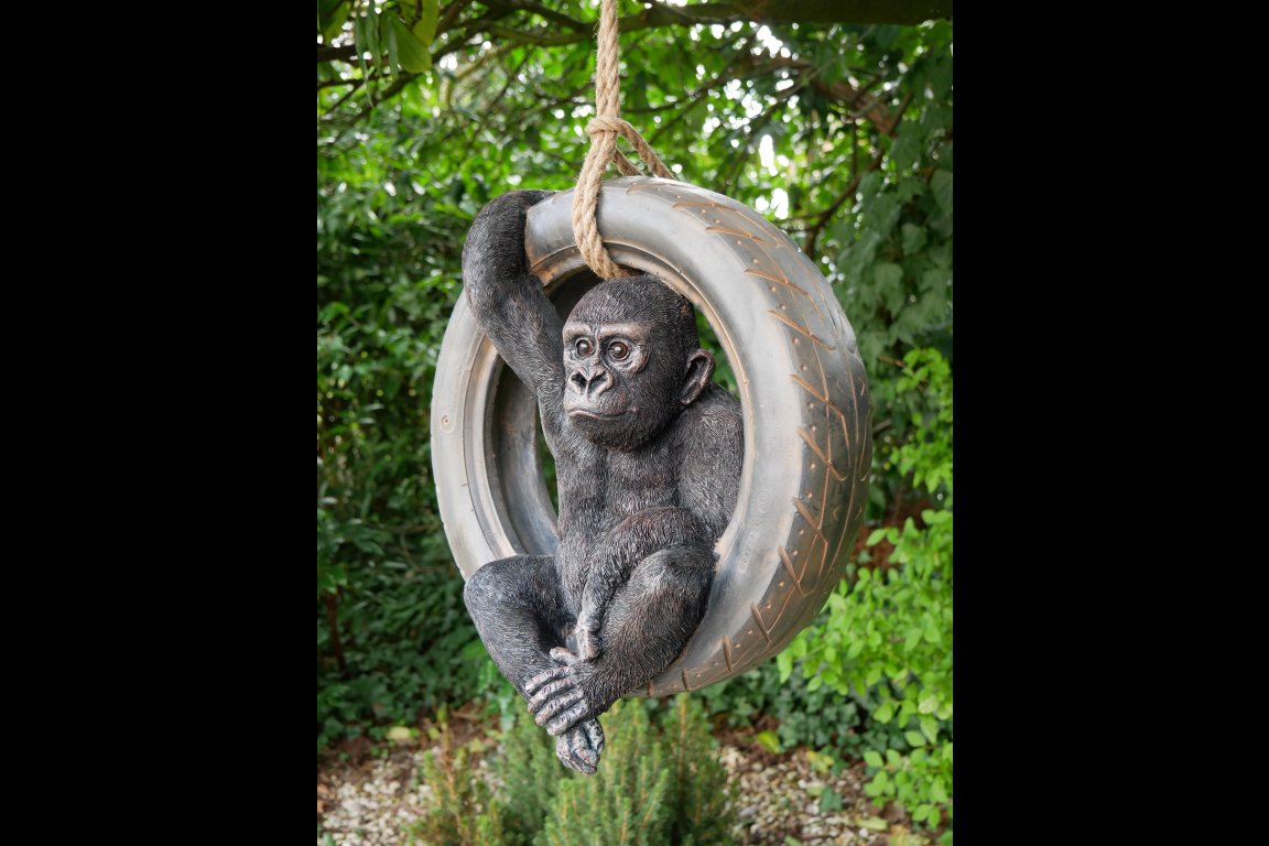 Gorilla On Tyre Swing