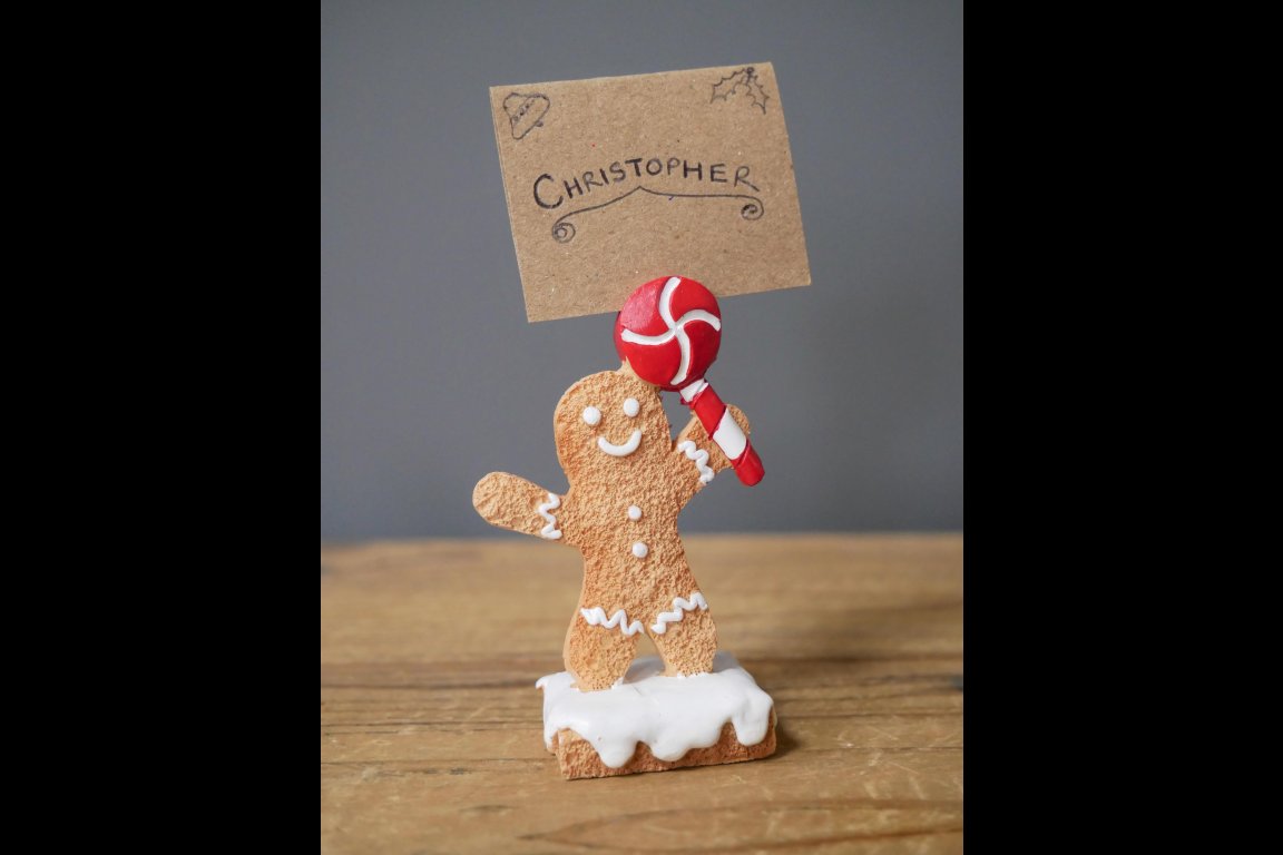 Gingerbread Man Name Card Holders